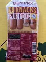 Mängden socker i Knacks pur porc