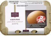 Mängden socker i 6 œufs frais moyen Label Rouge