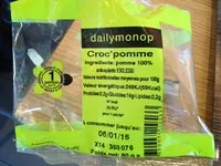 Mängden socker i Croc pomme