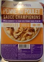 Mängden socker i Penne au poulet sauce champignons