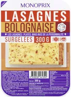 Mängden socker i Lasagnes bolognaise