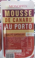 Mängden socker i Mousse de canard au Porto