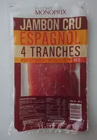 Mängden socker i Jambon sec espagnol