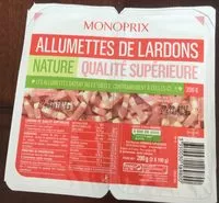 Mängden socker i Allumettes de lardons nature qualité supérieure