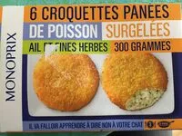 Mängden socker i Croquettes panées de poisson