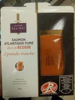 Mängden socker i Saumon Atlantique, fumé et élevé en Ecosse