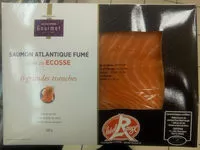 Mängden socker i Saumon Atlantique fumé, élevé en Ecosse