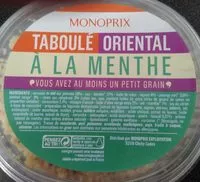 Mängden socker i Taboulé oriental à la menthe