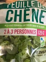 Mängden socker i Feuille de chêne