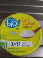 Mängden socker i Yaourt de brebis vanille bio