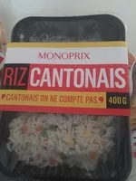 Mängden socker i Riz cantonais Monoprix