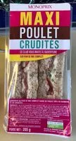 Mängden socker i Maxi Poulet Crudités sur pain de mie complet
