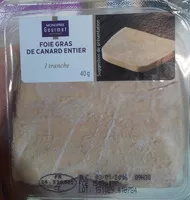 Mängden socker i Foie gras de canard entier 1 tranche