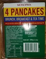 Mängden socker i Pancakes brunch, breakfast et tea time