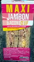 Mängden socker i Maxi Jambon Bacon Oeuf