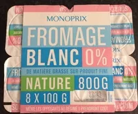 Mängden socker i Fromage blanc Nature 0%