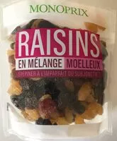 Mängden socker i Raisins sans pépin en mélange