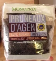 Mängden socker i Pruneaux d'agen avec noyaux