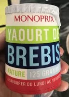 Mängden socker i Yaourt de Brebis nature