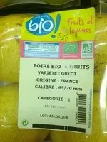 Mängden socker i Poires Bio