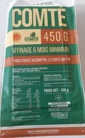 Mängden socker i Comté AOP (35 % MG)