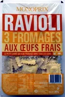Mängden socker i Ravioli 3 Fromages aux Œufs Frais