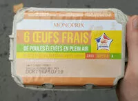 Mängden socker i Œufs frais de poules élevées en plein air