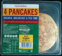 Mängden socker i 4 Pancakes