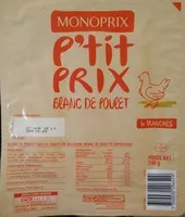 Mängden socker i Blanc de poulet