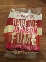 Mängden socker i Râpé de Jambon Fumé au Bois de Hêtre