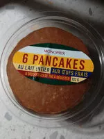 Mängden socker i Pancakes nature frais