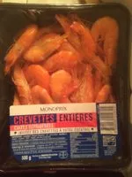 Mängden socker i Crevettes entieres