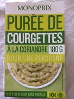Mängden socker i PURÉE DE COURGETTES À LA CORIANDRE POUR UNE PERSONNE