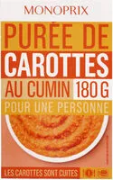 Mängden socker i Purée de carotte au cumin