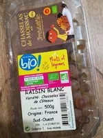 Mängden socker i Raisin Blanc (chasselas de moissac) BIO