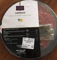 Mängden socker i Carpaccio, sauce basilic citron, viande bovine charolaise