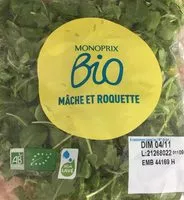 Mängden socker i Mache et roquette bio