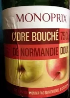 Mängden socker i Cidre bouché de Normandie doux