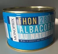 Mängden socker i Thon Albacore au naturel