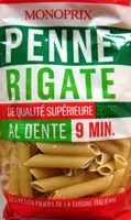 Mängden socker i Penne Rigate (Al dente 9 min.)