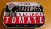 Mängden socker i Sardines à la Sauce Tomate