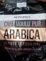 Mängden socker i Café Moulu Pur Arabica