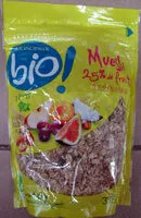 Mängden socker i Muesli bio