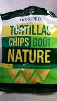 Mängden socker i Tortillas goût nature