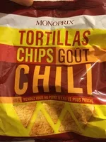 Mängden socker i Tortillas Chips goût Chili
