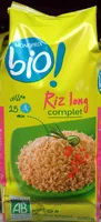 Mängden socker i Riz long complet Bio Monoprix