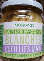 Mängden socker i Pointes d'asperges blanches, cueillies main