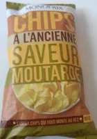 Mängden socker i Chips à l'ancienne saveur moutarde