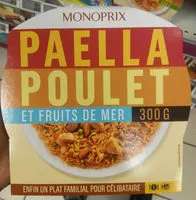 Mängden socker i Paella au poulet et fruits de mer
