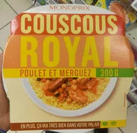 Mängden socker i Couscous Royal au poulet et merguez